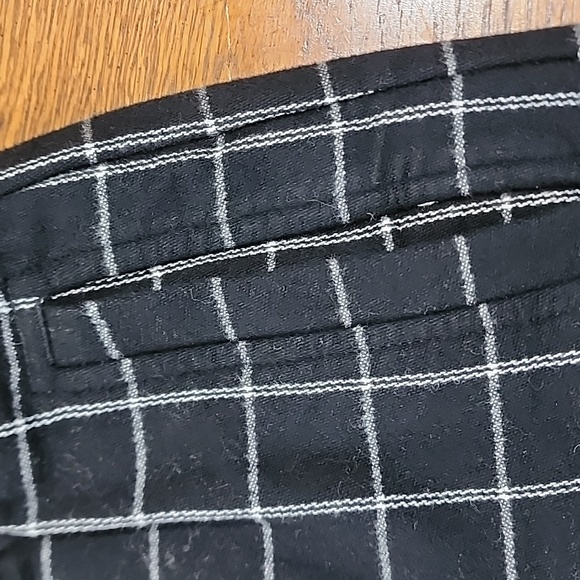 Madewell 100% Cotton Black And White Ankle Pull On Trousers Sz Medium - Picture 6 of 9